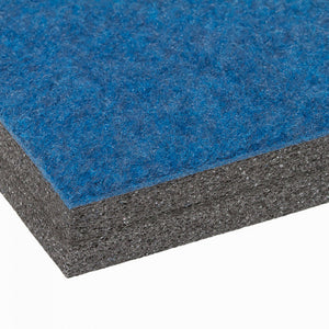 Carpet/Foam Roll - Blue - 6'X42'X1-3/8": Non-Flex