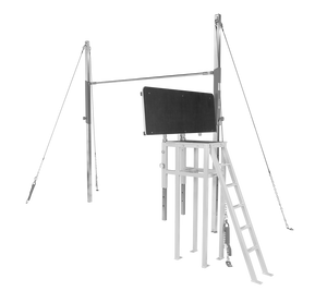 ADJUSTABLE SINGLE BAR TRAINER WITH "SOFT" VENEER FIBERGLASS RAIL