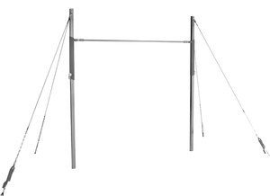 ADJUSTABLE SINGLE BAR TRAINER WITH "SOFT" VENEER FIBERGLASS RAIL