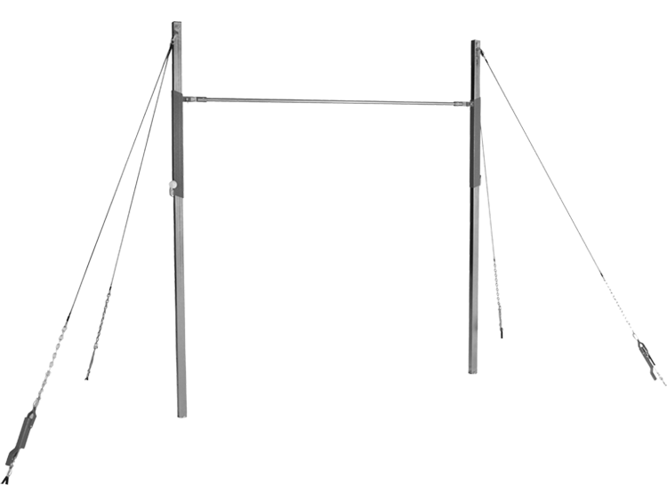 Adjustable Single Bar Trainer with &quot;SOFT&quot; Veneer Fiberglass Rail 