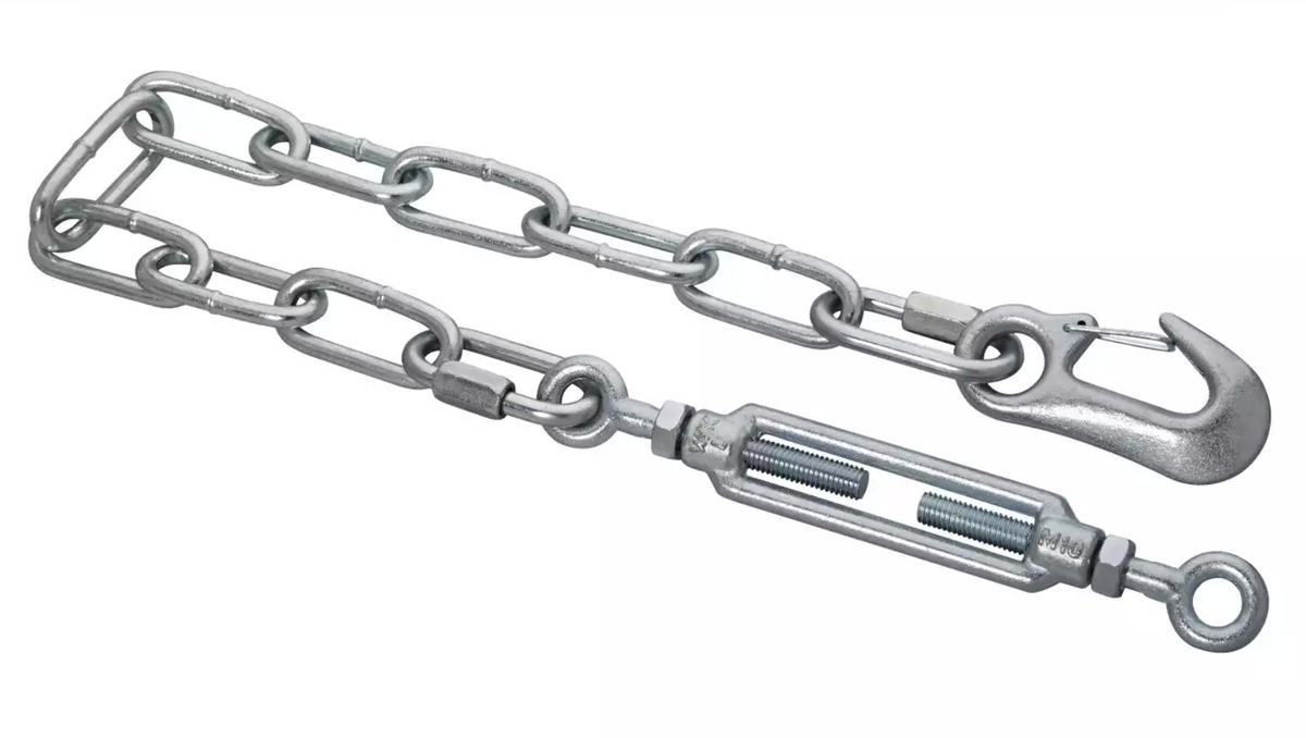 CHAIN C/W TURNBUCKLES M8 (HOLE/HOLE) WITHOUT QUICKLINK FOR DOUBLE MIN