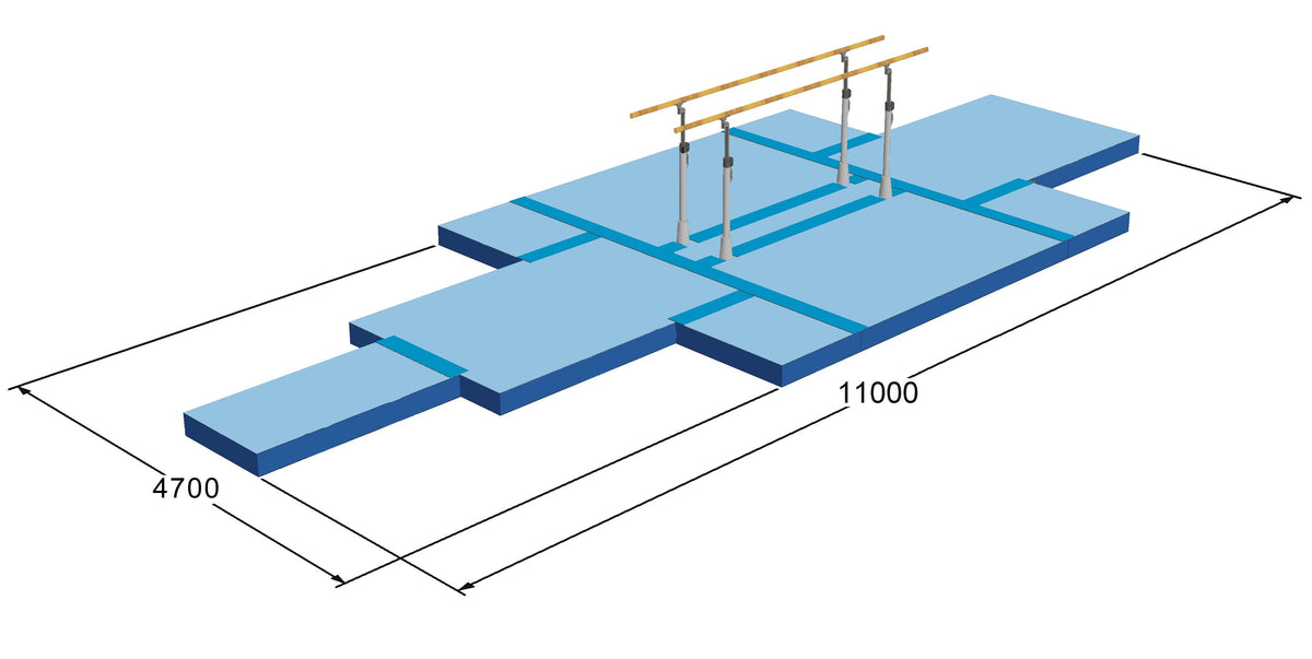 FIG SPECS LANDING MATS SET FOR INTERNATIONAL LINE PARALLEL BARS