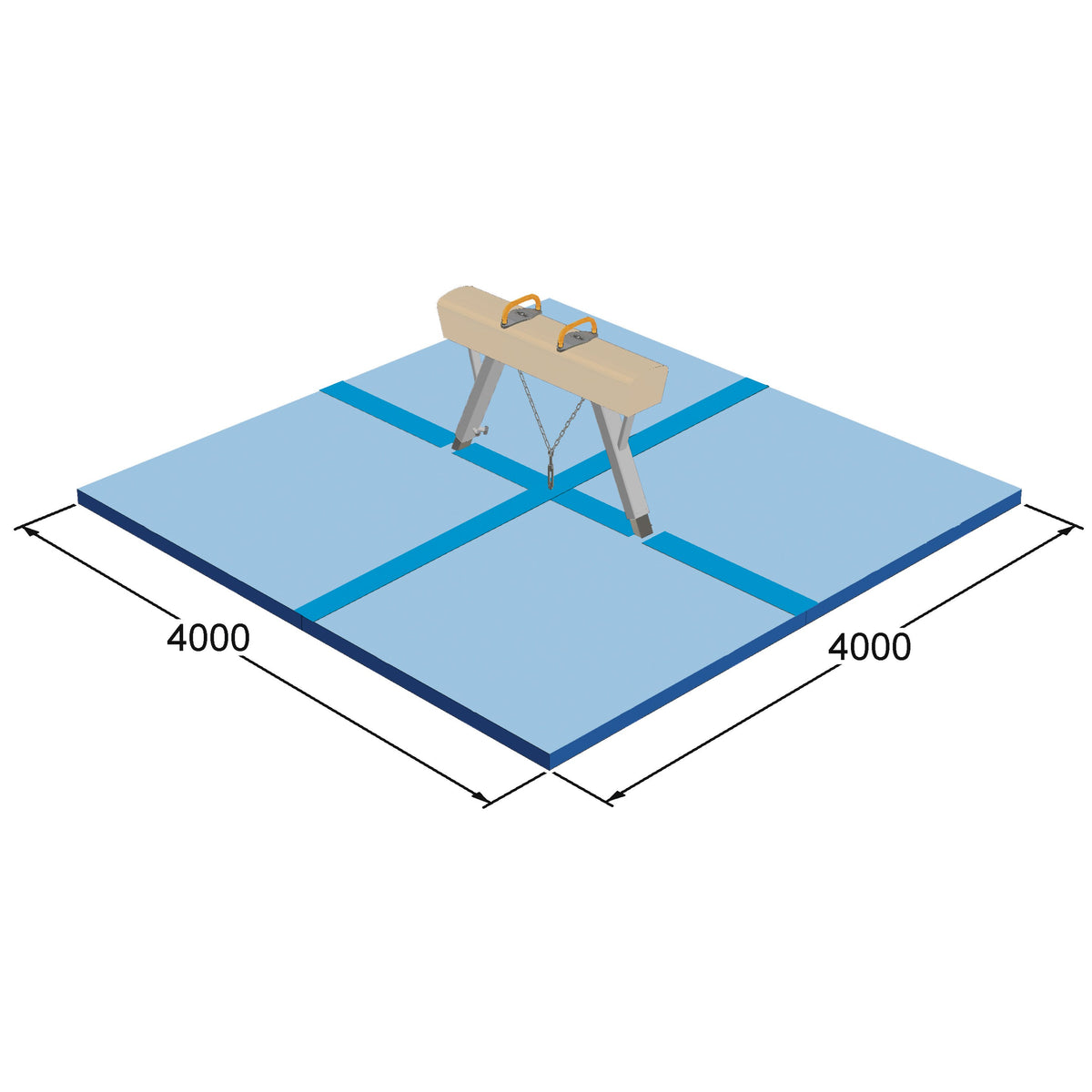 FIG SPECS LANDING MATS SET FOR INTERNATIONAL LINE POMMEL HORSE